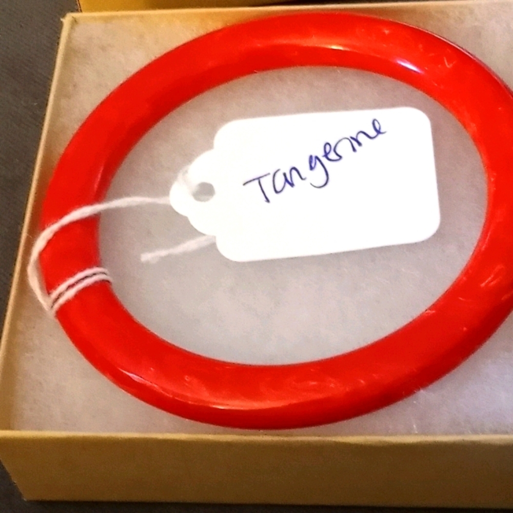 Bakelite bracelet in Tangerine Gorgeous